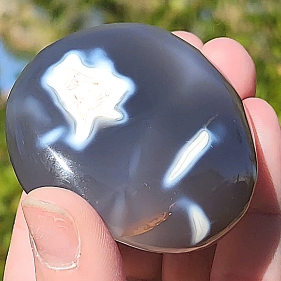 🦋🦋🦋 3/$25---Beautiful Orca Agate Palm Stone #2 - Picture 3 of 14